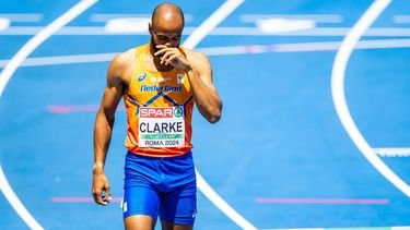 ROME - Ryan Clarke in actie op het onderdeel 800 meter op de eerste dag van de Europese kampioenschappen atletiek. ANP IRIS VAN DEN BROEK