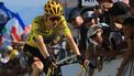 2023-07-14 17:13:13 epa10746347 Yellow Jersey overall leader Danish rider Jonas Vingegaard of team Jumbo-Visma arrives at the finish at 4th place during the 13th stage of the Tour de France 2023, a 138kms race from Chatillon-Sur-Charlaronne to Grand Colombier, France, 14 July 2023.  EPA/MARTIN DIVISEK