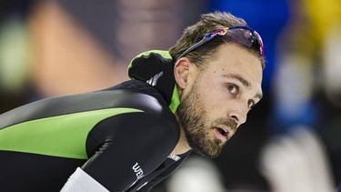 HEERENVEEN - Kjeld Nuis in actie tijdens de 1500m mannen op de slotdag van het olympisch kwalificatietoernooi langebaanschaatsen in Thialf. ANP ROBIN VAN LONKHUIJSEN