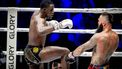 ROTTERDAM - Mory Kromah (links ) in actie tegen Cristian Ristea  tijdens het kickboksgala Glory 103 in Ahoy. ANP ROBIN UTRECHT