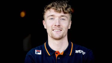 IJMUIDEN - Sven Roes tijdens de teampresentatie van TeamNL / NTS (nationale trainingsselectie shorttrack) voor het olympische seizoen 2025/2026. ANP ROBIN UTRECHT