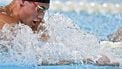 Netherlands' Caspar Corbeau competes in a semi-final of the men's 200m breaststroke swimming event during the LEN European Aquatics Championships at the Olympic Aquatic Centre in Saint-Denis, northern suburbs of Paris, on August 12, 2026. 
JULIEN DE ROSA / AFP
