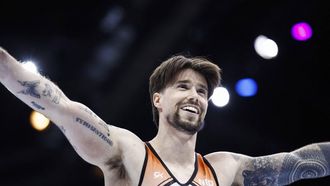 2023-09-30 19:53:17 Netherlands' Casimir Schmidt performs during the men's qualifying session during the 52nd FIG Artistic Gymnastics World Championships, in Antwerp, northern Belgium, on September 30, 2023. 
Kenzo TRIBOUILLARD / AFP