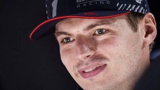 2023-11-16 07:11:05 LAS VEGAS - Max Verstappen (Red Bull Racing) staat de pers te woord op de mediadag voorafgaand aan de Formule 1 Grand Prix op het Las Vegas Strip Circuit. ANP SEM VAN DER WAL