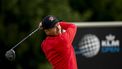 BADHOEVEDORP - Daan Huizing in actie op de slotdag van het KLM Open golftoernooi bij golfclub The International. ANP SANDER KONING