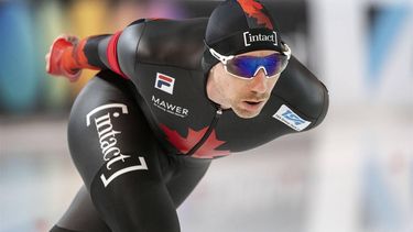 epa11007649 Ted-Jan Bloemen of Canada competes in the Men's 10000m event in the Speed Skating World Cup in Stavanger, Norway, 02 December 2023.  EPA/Carina Johansen  NORWAY OUT