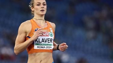 Netherlands' Lieke Klaver competes in the women's 400m semifinal during the European Athletics Championships at the Olympic stadium in Rome on June 9, 2024. 
Anne-Christine POUJOULAT / AFP