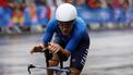 epa11499800 Elisa Longo Borghini of Italy in action during the Women's Individual Time Trial at the Road Cycling competitions in the Paris 2024 Olympic Games, Pont Alexandre III in Paris, France, 27 July 2024.  EPA/YOAN VALAT