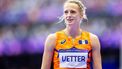 PARIJS - Anouk Vetter in actie op de meerkamp tijdens de olympische atletiekwedstrijden. ANP IRIS VAN DEN BROEK