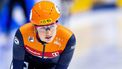 SEOUL - Suzanne Schulting in actie op de finale 1.000 meter tijdens het WK Shorttrack in Zuid-Korea. ANP IRIS VAN DEN BROEK