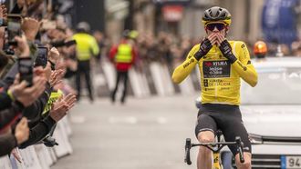 epa11178328 Danish rider Jonas Vingegaard of Visma-Lease a Bike wins the third stage of the 3rd Gran Camino cycling race, a 173.2 race from Xinzo de Limia to Ribadavia, in Ourense, northwest Spain, 24 February 2024.  EPA/Brais Lorenzo