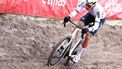 Netherlands Mathieu Van Der Poel competes in the men's elite race at the World Cup Cyclocross cycling event in Zonhoven on January 7, 2024.  
DAVID PINTENS / Belga / AFP