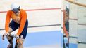SAINT-QUENTIN-EN-YVELINES - Harrie Lavreysen tijdens het onderdeel keirin (m) bij het baanwielrennen in het Velodrome op de Olympische Spelen. ANP KOEN VAN WEEL