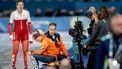 MILAAN - Marijke Groenewoud en coach Jillert Anema tijdens de 1500 meter bij het langebaanschaatsen in het Milano Speed Skating Stadium op de Olympische Winterspelen van Milaan. SEM VAN DER WAL / ANP