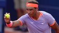 Spain's Rafael Nadal shows the ball to Italy's Flavio Cobolli during the ATP Barcelona Open 