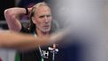 Netherlands' Swedish coach Staffan Olsson reacts during the men's EURO 2024 EHF Handball European Championship match Group E Sweden v The Netherlands in Mannheim, western Germany on January 15, 2024. 
Kirill KUDRYAVTSEV / AFP