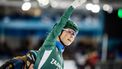 HEERENVEEN - Marijke Groenewoud wint het Nederlands kampioenschap marathonschaatsen in Thialf. Deze wedstrijd vindt jaarlijks op nieuwjaarsdag plaats. ANP VINCENT JANNINK