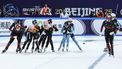 epa11965497 Members of the teams Canada, Netherlands, Poland and Kazakhstan compete in the Women's 3000m Relay Finals at the ISU World Short Track Championships 2025 in Beijing, China, 15 March 2025.  EPA/WU HAO