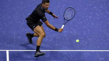 epa13201574 Novak Djokovic of Serbia in action against Mariano Navone of Argentina during the Men’s Singles round one of the US Open Tennis Championships at the USTA Billie Jean King National Tennis Center in Flushing Meadows, New York, USA, 30 August 2026. The 2026 US Open tournament runs from 23 August through 13 September.  EPA/BRIAN HIRSCHFELD