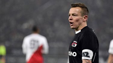 UTRECHT - Jordy Clasie of AZ Alkmaar tijdens de Nederlandse Eredivisie wedstrijd tussen FC Utrecht en AZ Alkmaar in stadion Galgenwaard op 18 januari 2025 in Utrecht, Nederland. ANP OLAF KRAAK