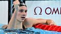 Canada's Summer Mcintosh celebrates after winning the final of the women's 200m individual medley swimming event during the Paris 2024 Olympic Games at the Paris La Defense Arena in Nanterre, west of Paris, on August 3, 2024. 
Manan VATSYAYANA / AFP