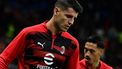 AC Milan's Spanish forward #07 Alvaro Morata warms up prior to the UEFA Champions League 1st round day 1 football match between AC Milan and Liverpool FC at the San Siro stadium in Milan on September 17, 2024. 
PIERO CRUCIATTI / AFP