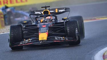 2023-07-29 18:04:02 Red Bull Racing's Dutch driver Max Verstappen competes during the sprint race ahead of the Formula One Belgian Grand Prix at the Spa-Francorchamps Circuit in Spa on July 29, 2023. 
JOHN THYS / AFP