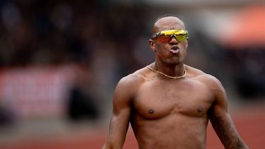 HENGELO - Liemarvin Bonevacia tijdens de finale op de 200 meter op de derde dag van het NK Atletiek in het FBK Stadion. ANP IRIS VAN DEN BROEK