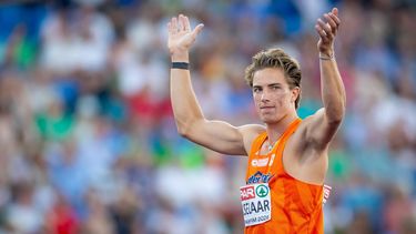 BIRMINGHAM - Jeff Tesselaar in actie bij het speerwerpen in de tienkamp tijdens de vierde dag van de EK atletiek. IRIS VAN DEN BROEK / ANP
