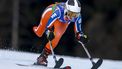 epa12808682 A handout photo made available by OIS/IOC shows Claire Petit of the Netherlands competing in the Para Alpine Skiing Women's Alpine Combined Standing Super-G at the Tofane Alpine Skiing Centre at the Milano Cortina 2026 Paralympic Winter Games, Cortina, Italy, 10 March 2026.  EPA/Matteo Colombo for OIS/IOC HANDOUT  EDITORIAL USE ONLY/NO SALES