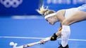 PARIJS - Yibbi Jansen in actie tijdens de finale hockey tegen China, op de Olympische Spelen. ANP ROBIN VAN LONKHUIJSEN