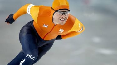 MILAAN - Joep Wennemars tijdens de 1.000 meter bij het langebaanschaatsen in het Milano Speed Skating Stadium op de Olympische Winterspelen van Milaan. SEM VAN DER WAL / ANP