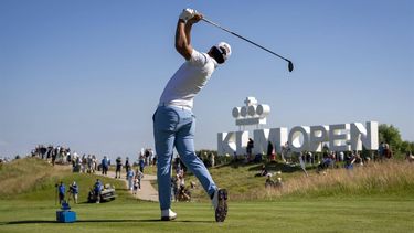 BADHOEVEDORP - Matteo Manassero (ITA) tijdens de laatste dag van de 104e editie van het KLM Open golf op The International golfbaan nabij Amsterdam. ANP SANDER KONING