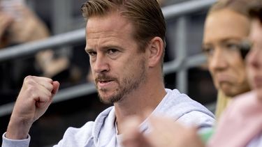 ROSMALEN - Coach Kristof Vliegen van Tallon Griekspoor (NED) op de vierde dag van het Libema Open tennis toernooi in Rosmalen. ANP SANDER KONING