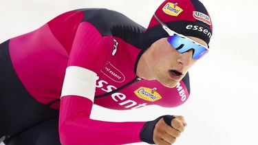 HEERENVEEN - Beau Snellink tijdens de 5000 meter op de eerste dag van het World Cup kwalificatietoernooi schaatsen in Thialf. ANP VINCENT JANNINK