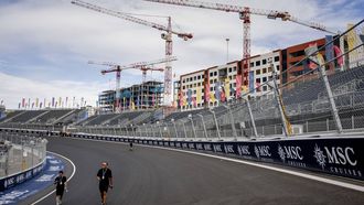 MADRID - Kombocht La Monumental op het nieuwe Madring-circuit voorafgaand aan de Grote Prijs van Spanje. SEM VAN DER WAL / ANP