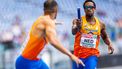 ROME - Isayah Boers en Terrence Agard in actie op de 4x400m estafette mannen op de vijfde dag van de Europese kampioenschappen atletiek. ANP IRIS VAN DEN BROEK
