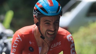 2023-07-22 14:04:50 epa10761979 Belgian rider Victor Campenaerts of team Lotto Dstny in action during the 20th stage of the Tour de France 2023, a 134kms from Belfort to Le Markstein Fellering, France, 22 July 2023.  EPA/MARTIN DIVISEK