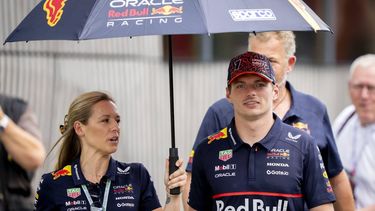 SPIELBERG - Max Verstappen (Red Bull Racing) onderweg naar de persconferentie op het Red Bull Ring racecircuit voor de mediadag in aanloop naar de Grote Prijs van Oostenrijk. ANP SANDER KONING