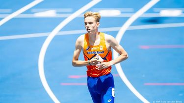 ROME - Niels Laros in actie op het onderdeel 800m op de eerste dag van de Europese kampioenschappen atletiek. ANP IRIS VAN DEN BROEK