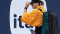 epa11237706 Aryna Sabalenka of Belarus leaves after winning against Paula Badosa of Spain in their women's second round match of the 2024 Miami Open tennis tournament in Miami, Florida, USA, 22 March 2024.  EPA/CRISTOBAL HERRERA-ULASHKEVICH