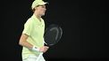 epa11854194 Jannik Sinner of Italy gestures during the Men's Singles final match against Alexander Zverev of Germany at the Australian Open Grand Slam tennis tournament in Melbourne, Australia, 26 January 2025.  EPA/JOEL CARRETT  AUSTRALIA AND NEW ZEALAND OUT
