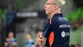 2022-08-29 14:11:06 Netherlands’ head coach Roberto Piazza looks on during the World Volleyball Championship Pool F match between Argentina and Netherlands at the Arena Stozice in Ljubljana, Slovenia on August 29, 2022. 
Jure Makovec / AFP