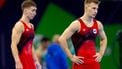 ROTTERDAM -  Daniel Marinov tijdens een training voor de WK turnen in Ahoy Rotterdam. De internationale gymnastiekfederatie hief eerder dit jaar de schorsing van Rusland om de agressie tegen Oekraïne op, maar de regels van de Europese Unie en Nederland vereisen dat Rusland niet onder de eigen vlag kan meedoen. Het land acteert om die reden onder de naam World Gymnastics 2. IRIS VAN DEN BROEK / ANP