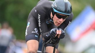 Dutch Nils Eekhoff of Team DSM pictured in action during the fifth stage of the 108th edition of the Tour de France cycling race, a 27,2km individual time trial from Change to Laval Espace Mayenne, France, Wednesday 30 June 2021. This year's Tour de France takes place from 26 June to 18 July 2021. BELGA PHOTO DAVID STOCKMAN