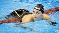 2023-07-30 20:50:59 FUKUOKA - Marrit Steenbergen na afloop van de finale 50 vrij vrouwen op de achtste en tevens laatste dag van het WK Zwemmen in Japan. ANP KOEN VAN WEEL