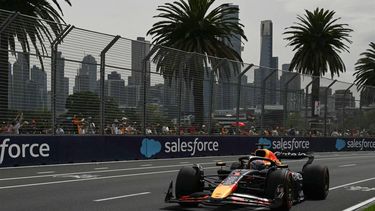 Red Bull Racing's Dutch driver Max Verstappen drives during the third practice session of the Formula One Australian Grand Prix at the Albert Park Circuit in Melbourne on March 15, 2025. 
Saeed KHAN / AFP
