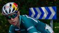 epa11571260 Belgian rider Wout van Aert  of Visma Lease a Bike team in action during the twelth stage of the La Vuelta a Espana cycling race over 137.5km from Ourense Termal to Estacion de Montana de Manzaneda, Spain, 29 August 2024.  EPA/JAVIER LIZON