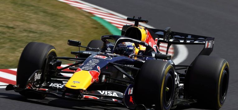 epa12853393 Red Bull Racing driver Max Verstappen of the Netherlands in action during the first practice session of the Formula 1 Japanese Grand Prix at the Suzuka International Racing Course racetrack in Suzuka, Japan, 27 March 2026. The 2026 Formula 1 Japanese Grand Prix is held on 29 March.  EPA/FRANCK ROBICHON