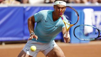 Spain's Rafael Nadal returns the ball as he plays with Norway's Casper Ruud during the men's doubles tennis match against Argentina's Guido Andreozzi and Mexico's Miguel Reyes-Varela during the Nordea Open ATP tennis tournament in Bastad, Sweden, on July 15, 2024. Rafael Nadal teams up with Casper Ruud in the doubles at the ATP Bastad Open, Sweden, where he is also playing singles as part of his preparations for the Paris Olympics.
Adam IHSE / TT News Agency / AFP